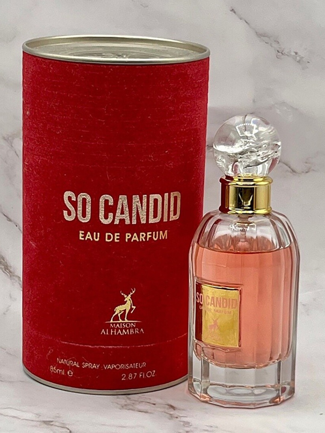 

Lattafa So Candid Long Lasting Eau De Parfum Natural Spray - 85 ml, Red