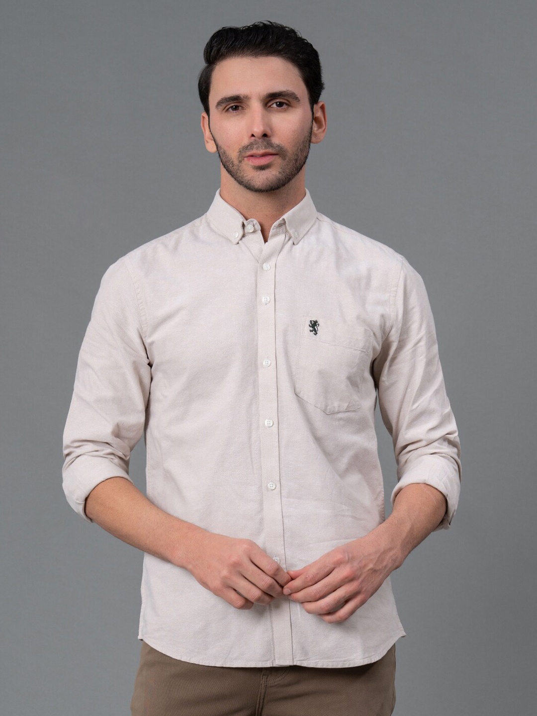 

Red Tape Men Casual Pure Cotton Shirt, Beige