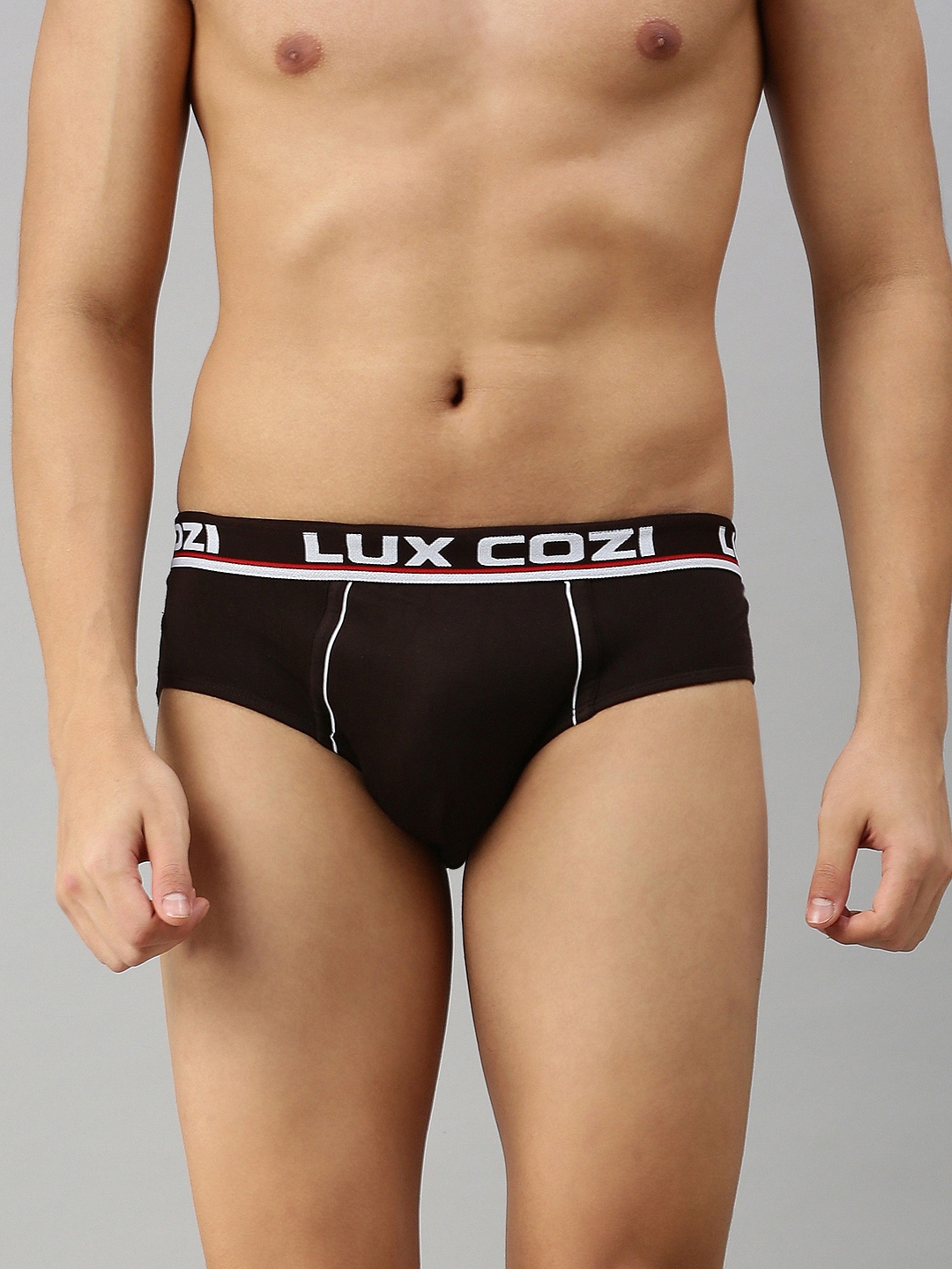 

Lux Cozi Men Anti-Odour Basic Briefs, Brown