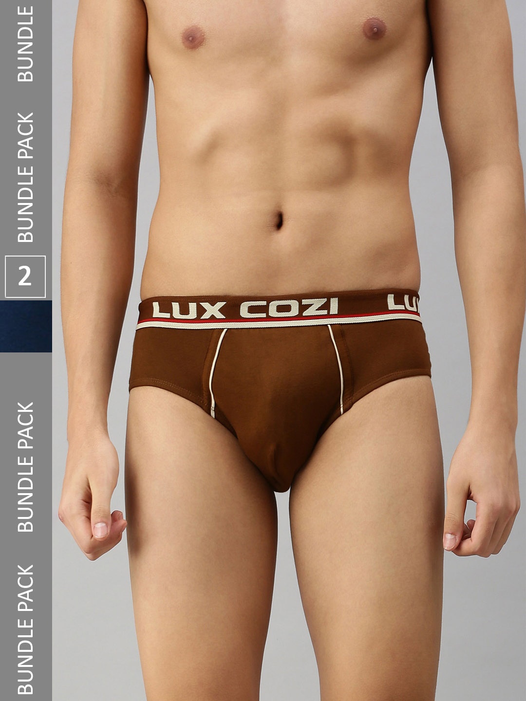 

Lux Cozi Men Pack Of 2 Anti-Odour Basic Briefs, Teal