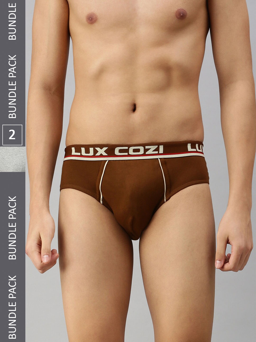 

Lux Cozi Men Pack of 3 Basic Briefs, Mustard