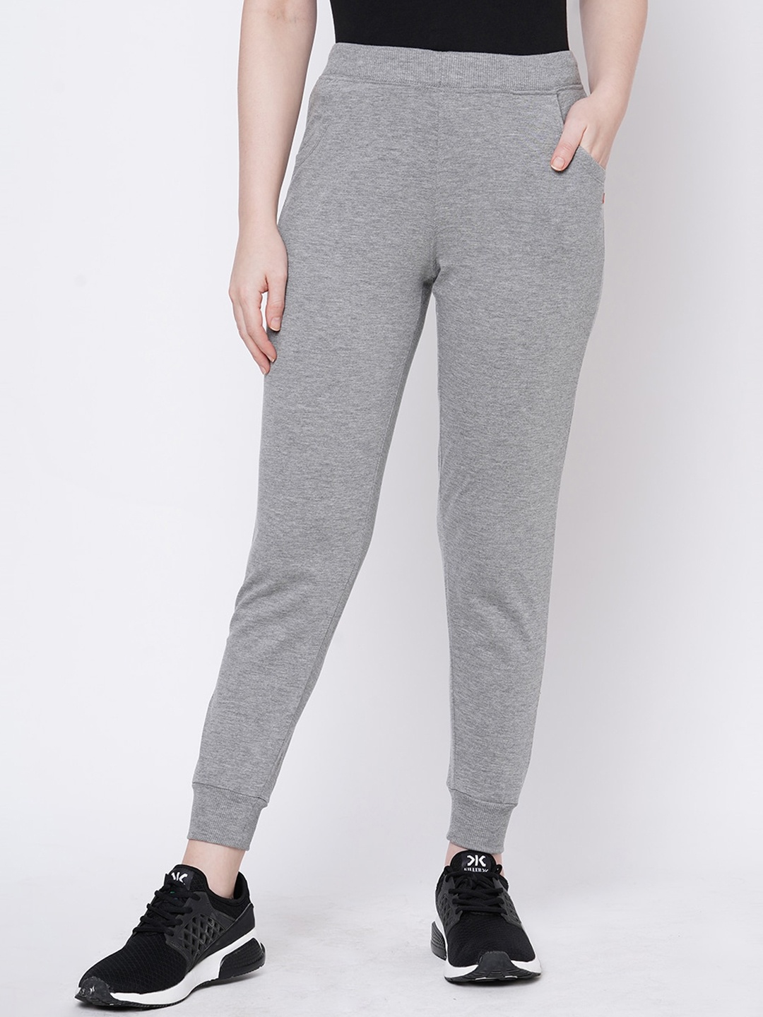 

Sweet Dreams Women Cotton Track Pant, Grey melange