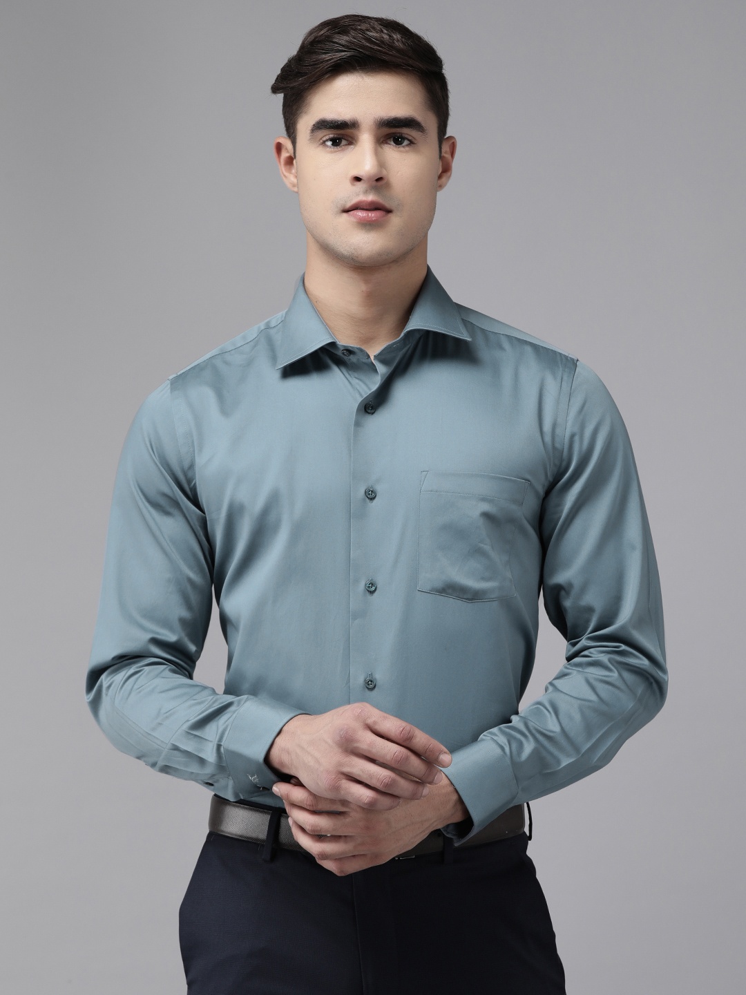 

Blackberrys Men Opaque Formal Shirt, Blue