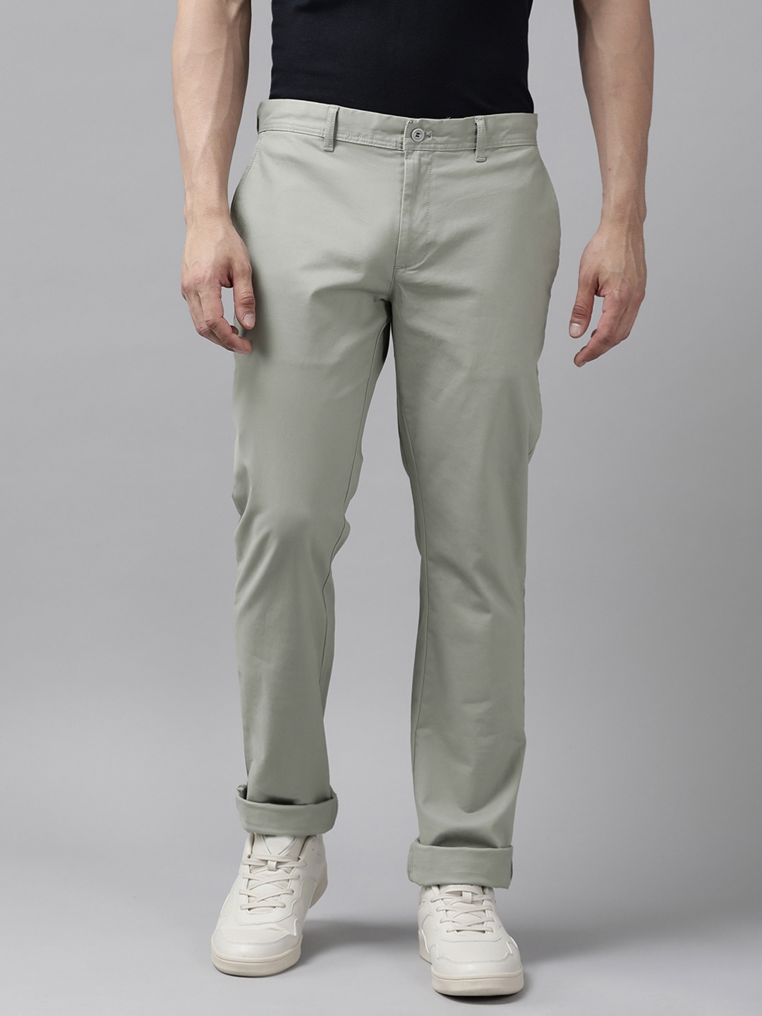 

Blackberrys Men Slim Fit Chinos, Green