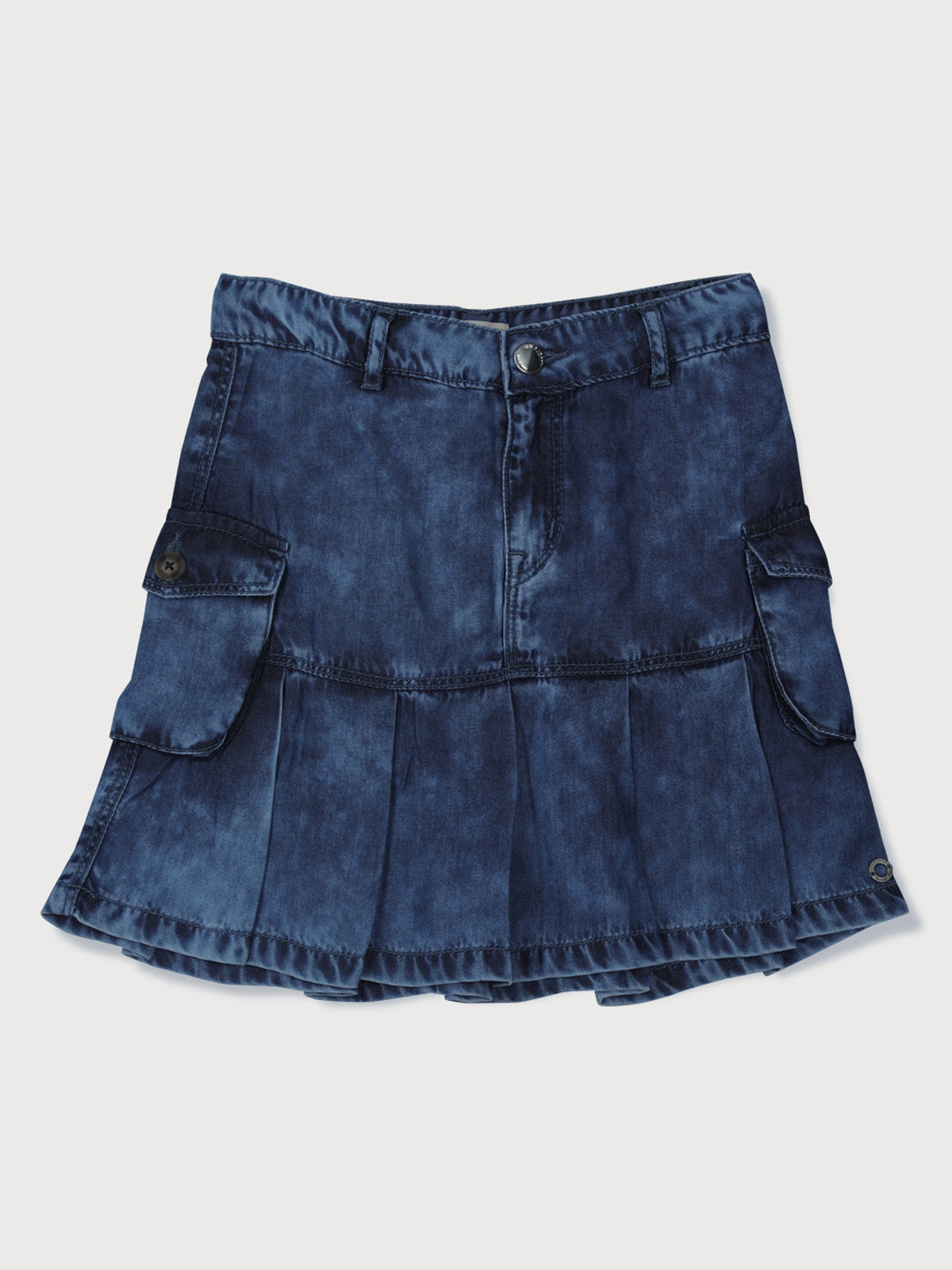 

Gini and Jony Girls Above Knee Length A-Line Denim Skirt, Blue