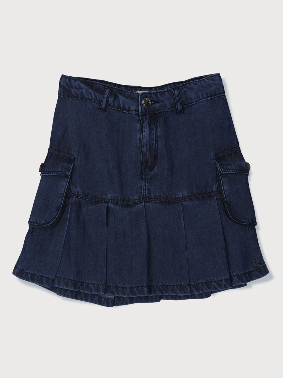 

Gini and Jony Girls Above Knee-Length A-Line Denim Skirt, Navy blue