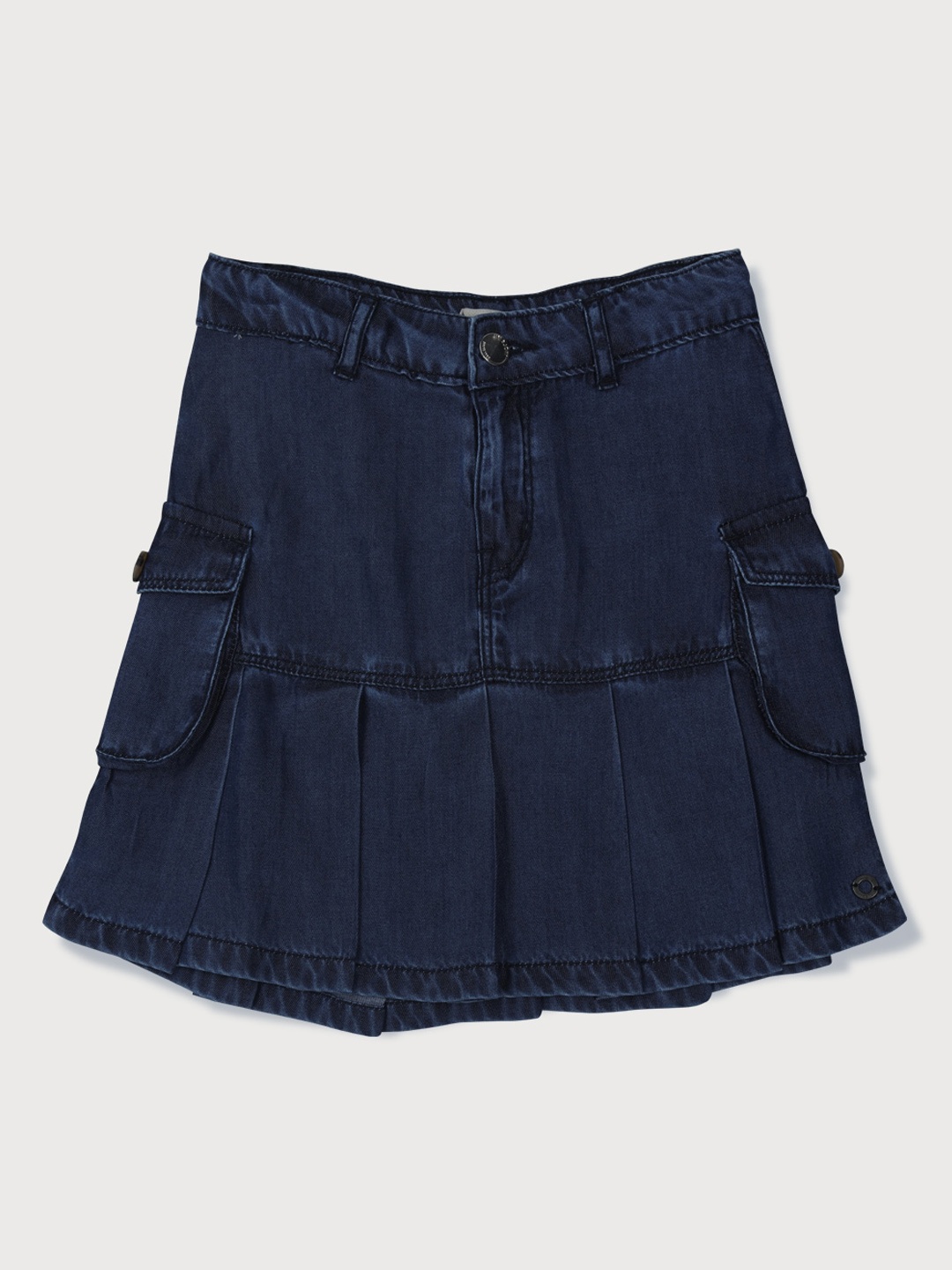 

Gini and Jony Girls Denim Above Knee Length Skirt, Navy blue