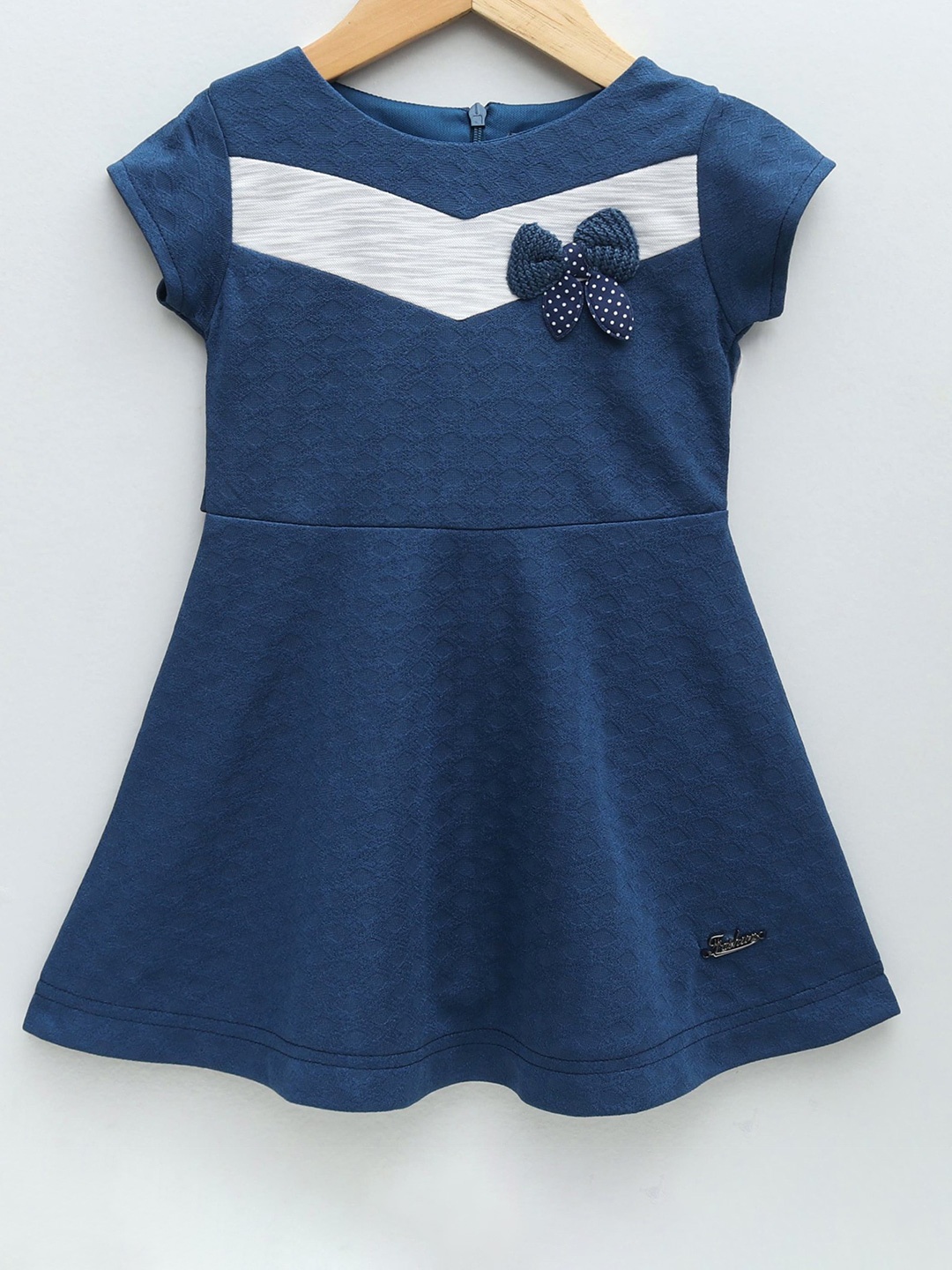 

Enfance Colourblocked A-Line Dress, Blue