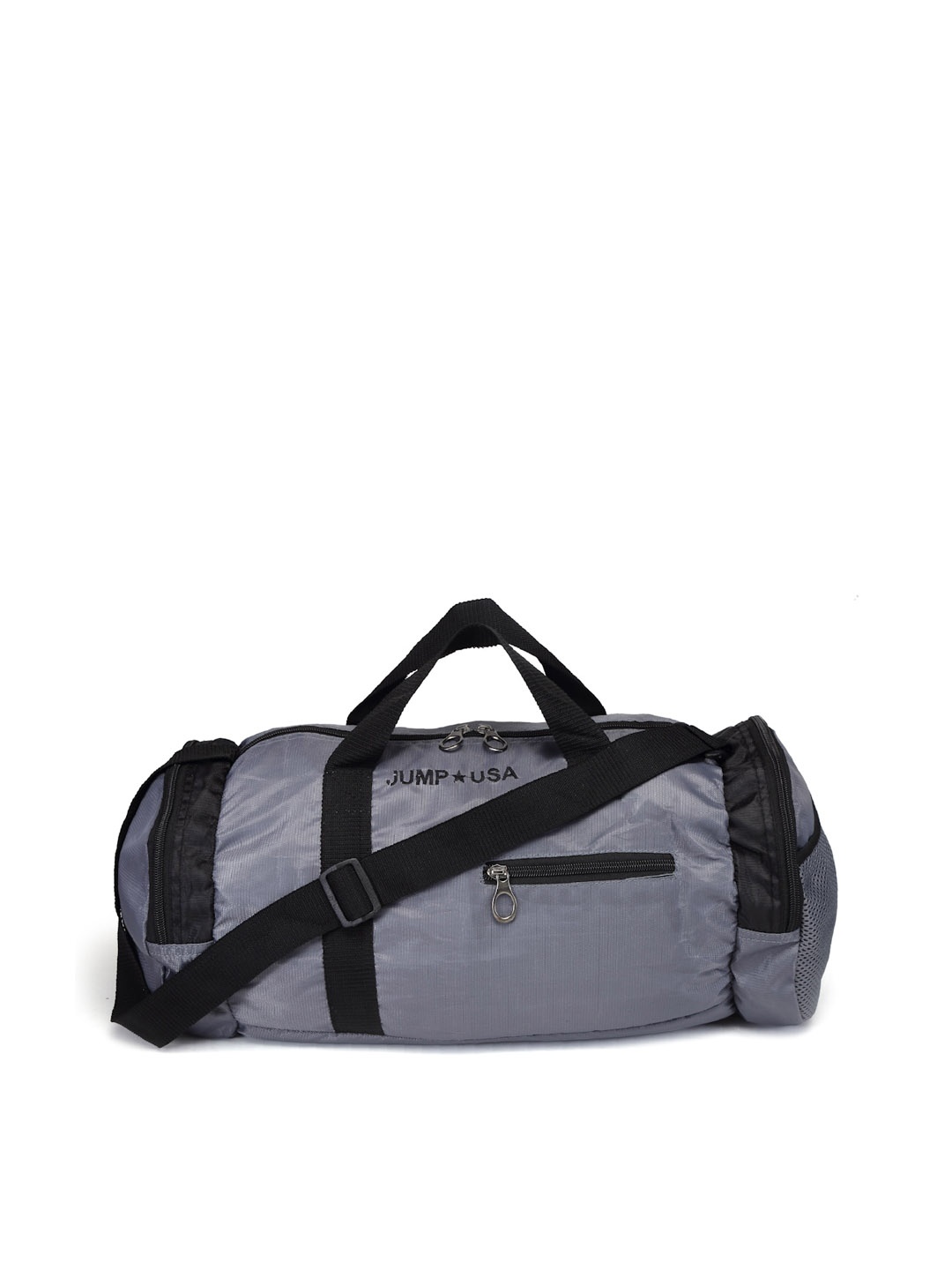 

JUMP USA Printed Medium Sports Duffle Bag, Grey