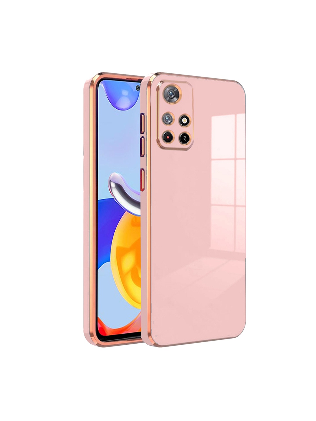 

Karwan Shock Proof Redmi Note 11T Phone Back Cover, Pink