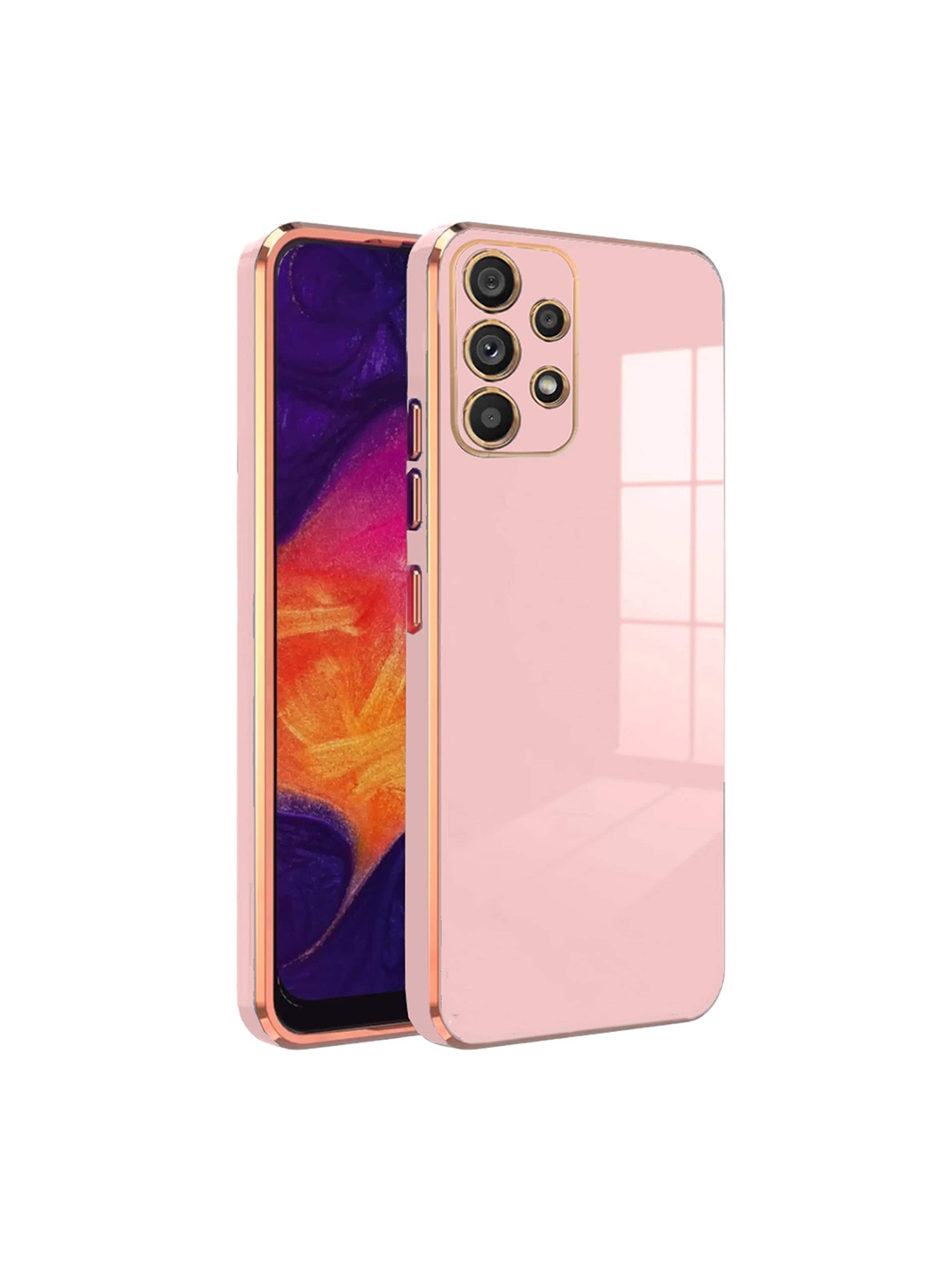 

Karwan 6D Samsung A13 4G Silicon Back Case, Pink