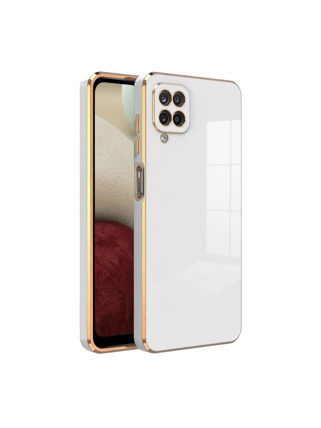 

Karwan 6D Samsung A12 Silicon Back Case, White
