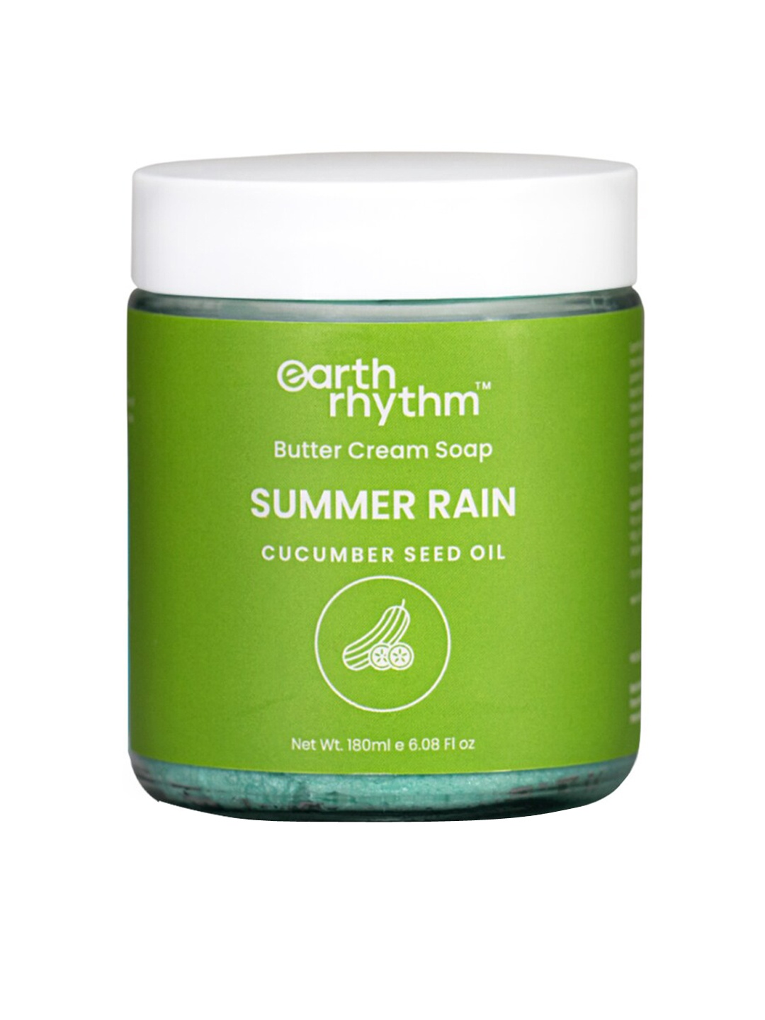 

Earth Rhythm Summer Rain Butter Cream Soap 180 ml, Green