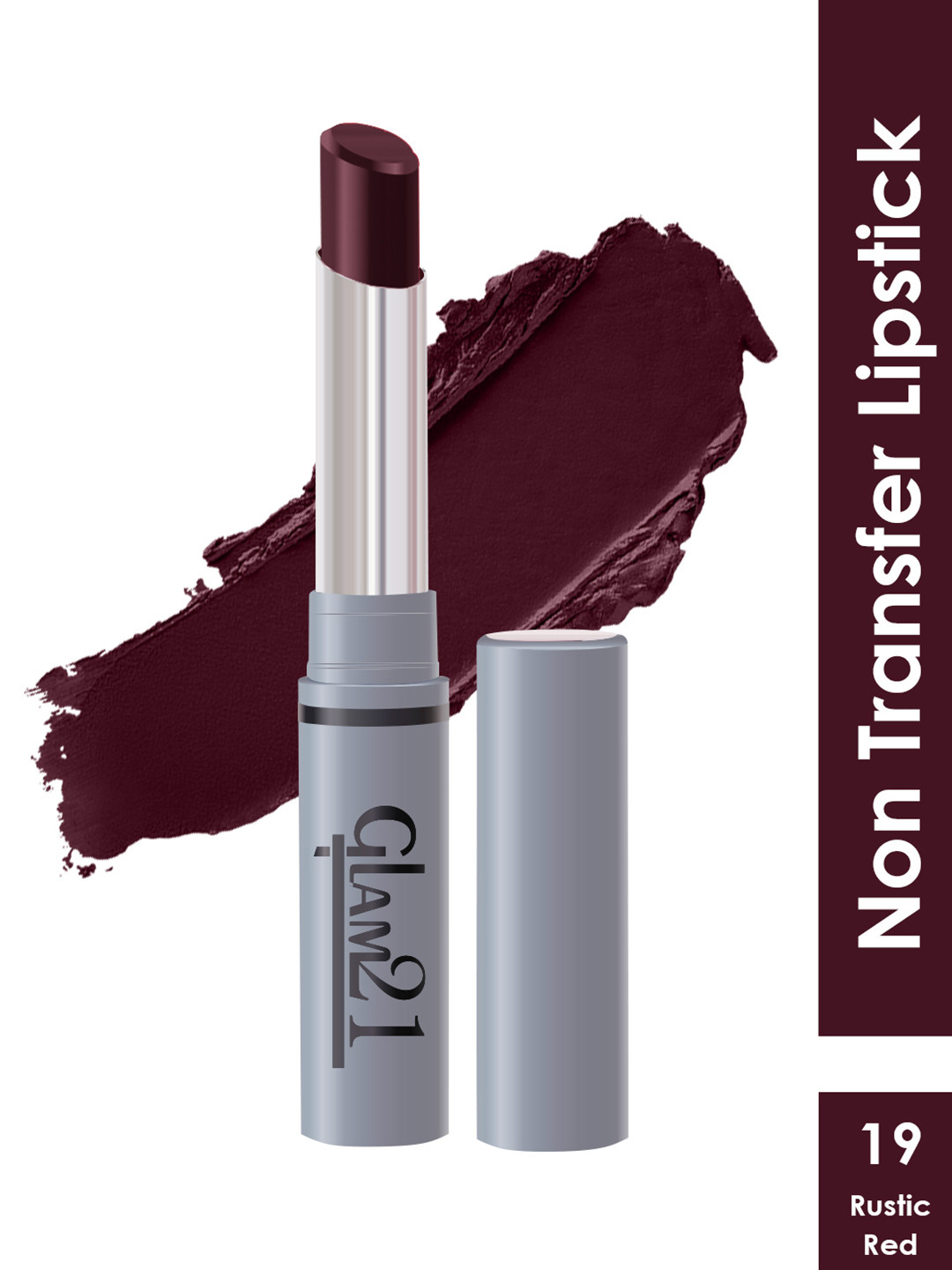GLAM21 Non-Transfer Creamy Matte Lipstick 2g - Rustic Red 19