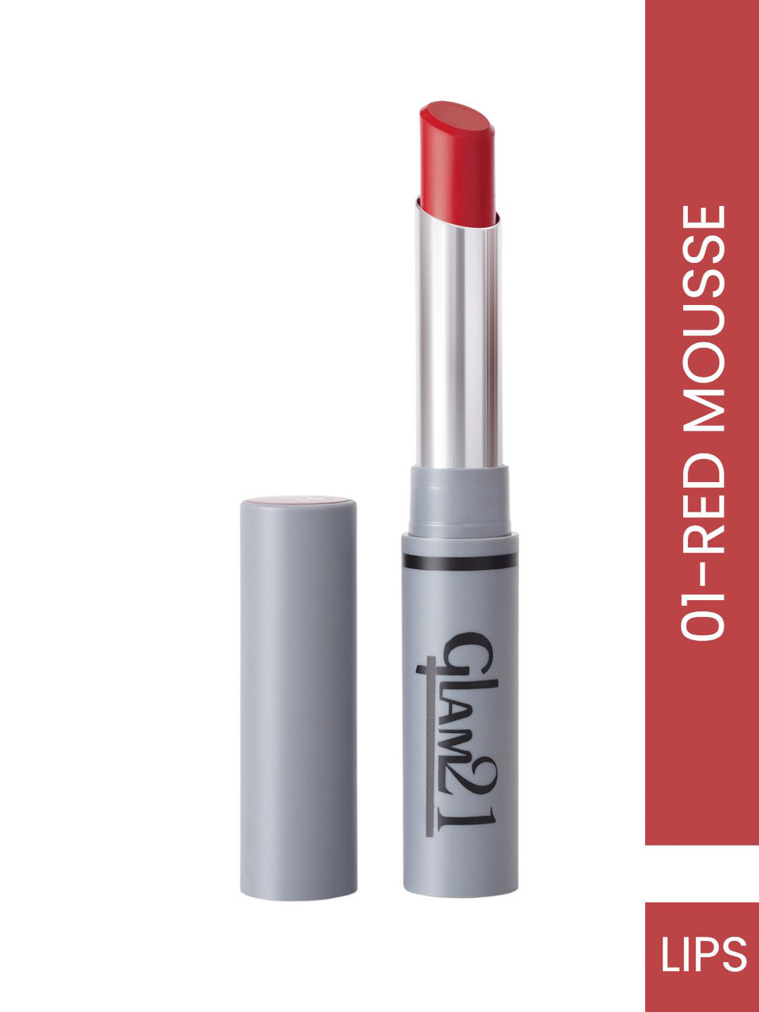 

GLAM21 Creamy Matte Long-Lasting Non-Transfer Pigmented Lipstick 2g - Red Mousse 01