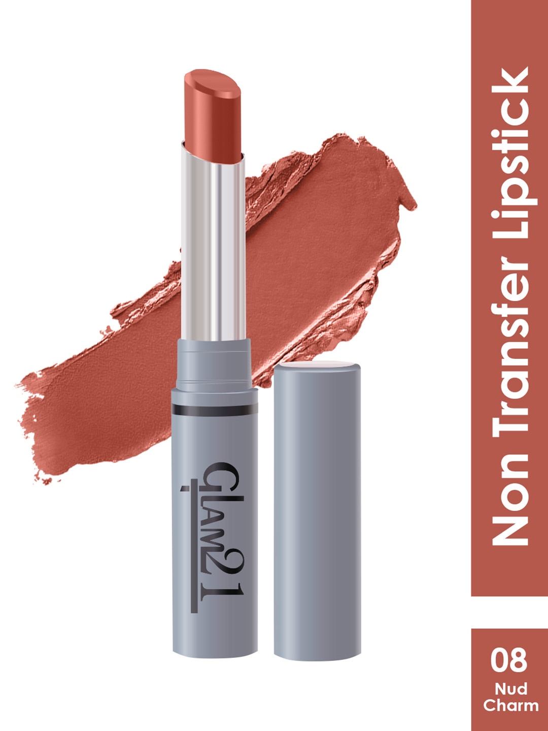 GLAM21 Non-Transfer Creamy Matte Lipstick 2g - Nude Charm 08