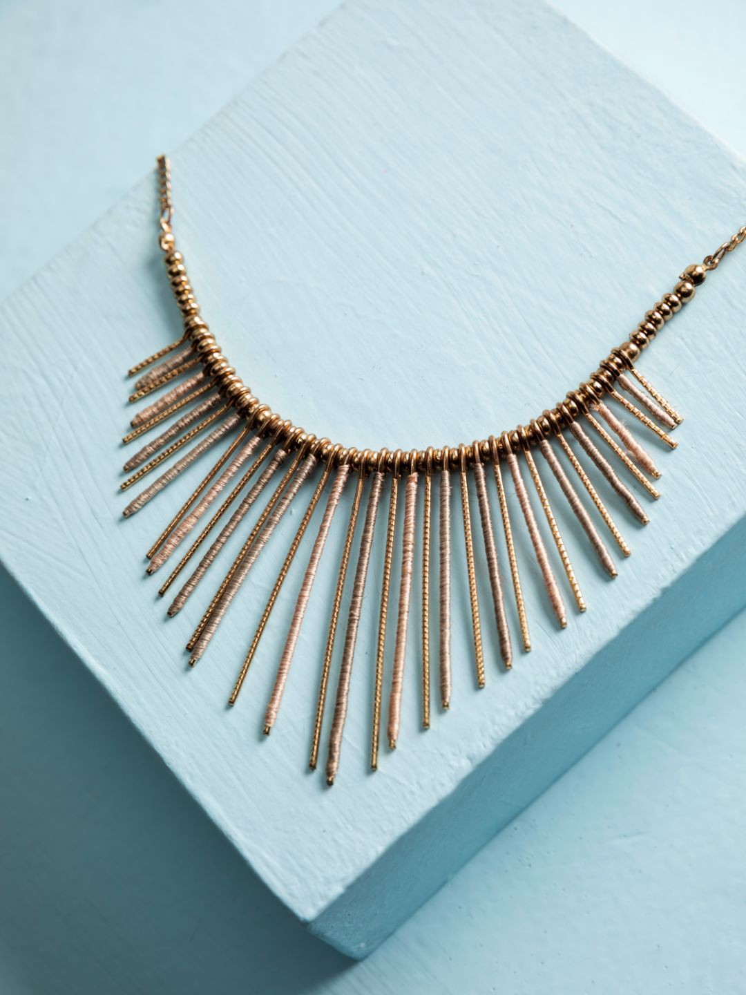 

PRITA BY PRIYAASI Beaded Spike Rings Gold-Plated Necklace