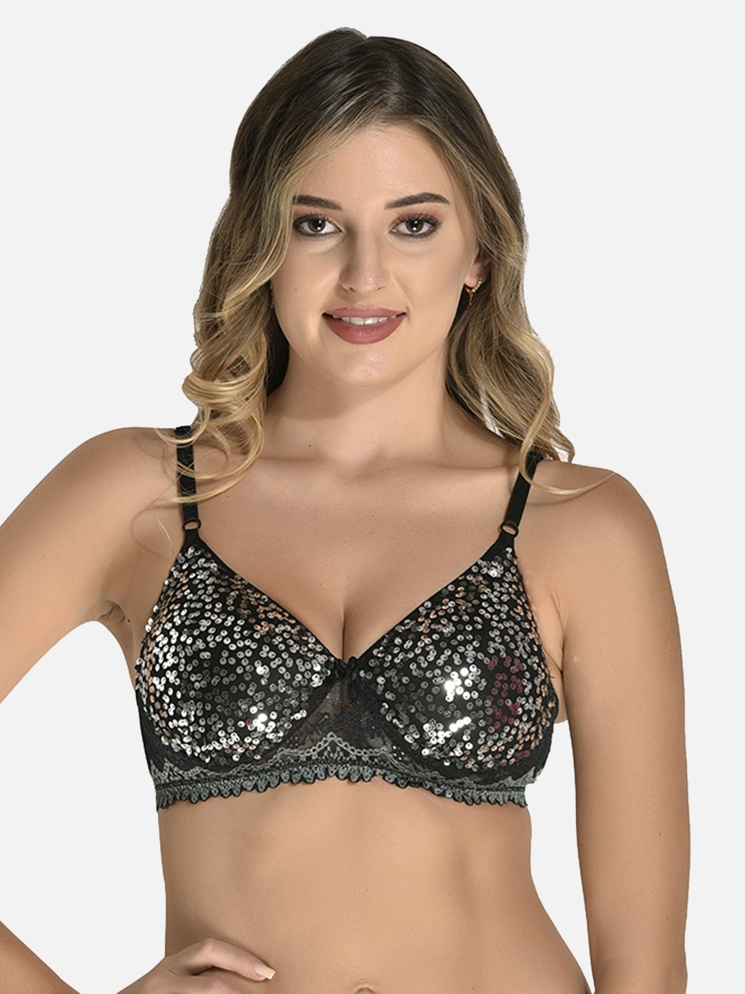 

StyFun Lightly Padded Everyday Bra, Black