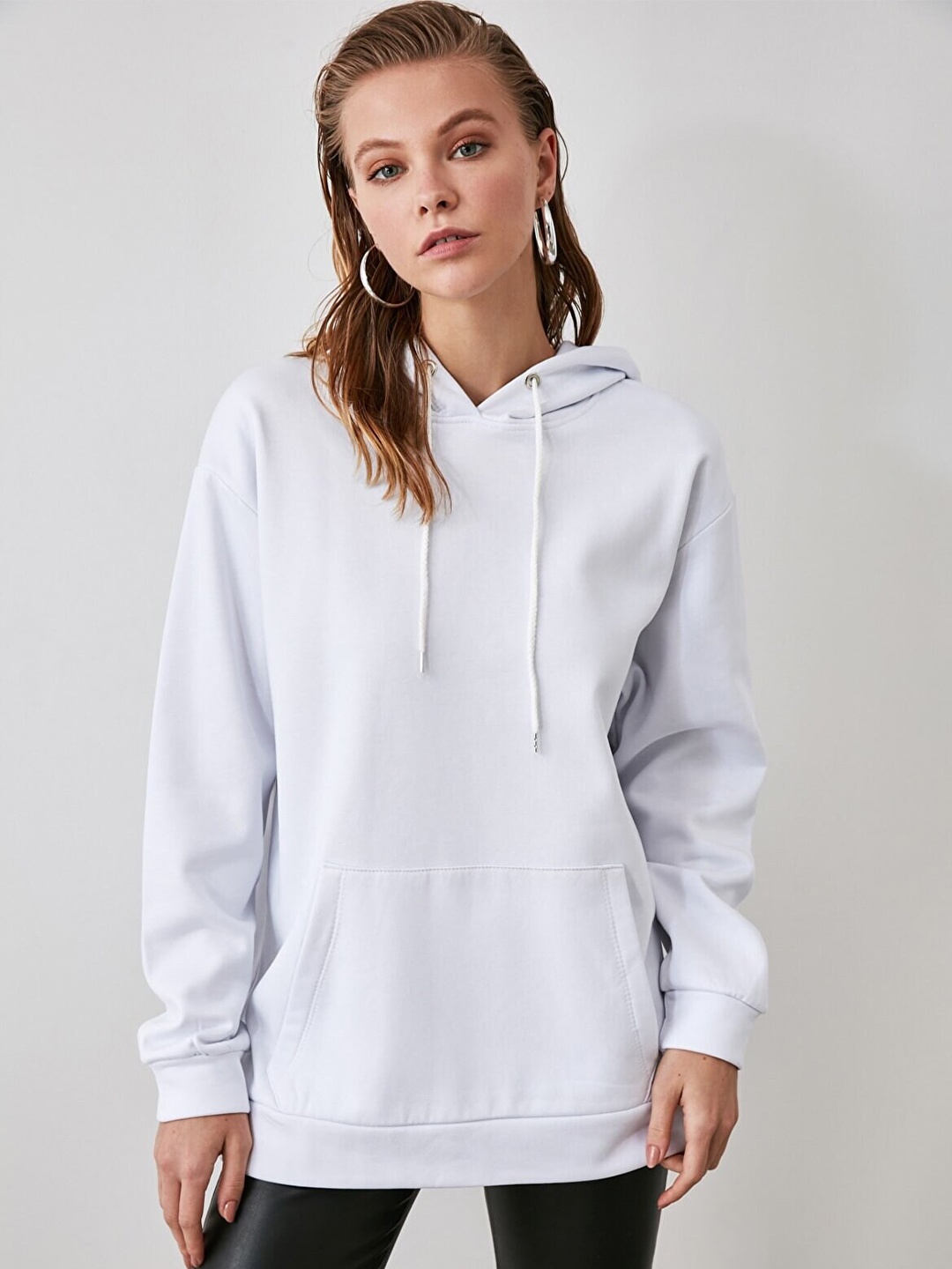 

Trendyol Women Hooded Sweatshirt, Off white