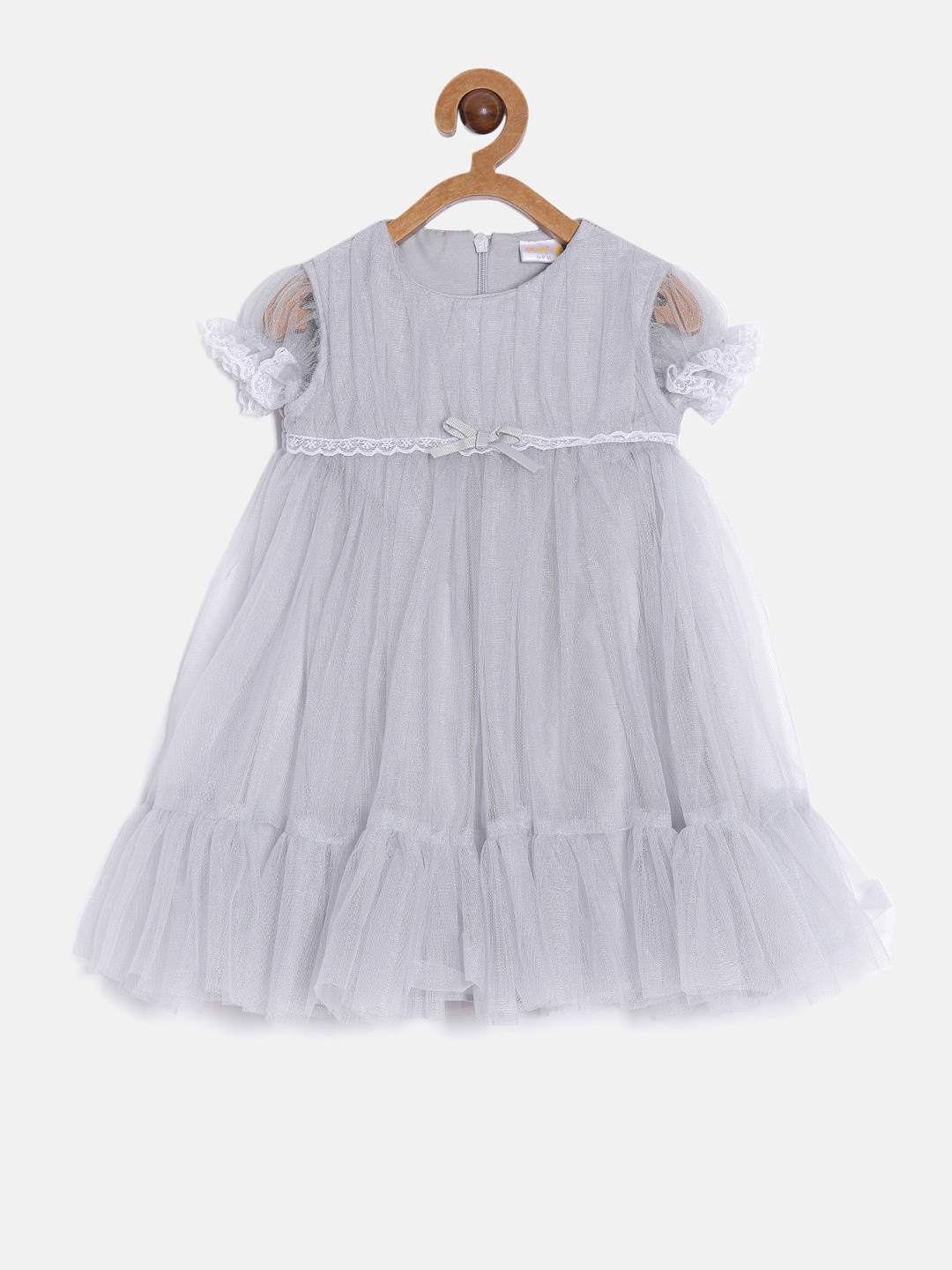 

Aomi Net Infants A-Line Dress, Grey