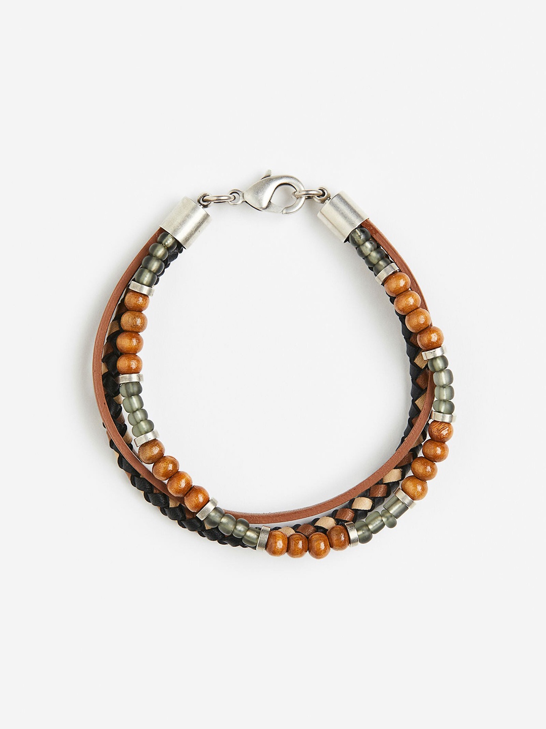 

H&M Men Three-Strand Bracelet, Black