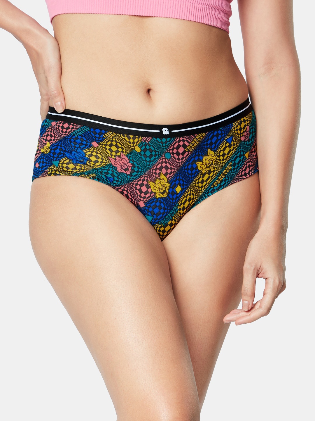 

The Souled Store Women Tom And Jerry Printed Hipster Briefs, Blue