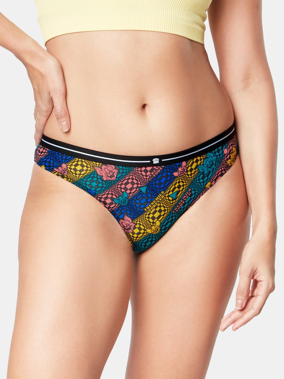 

The Souled Store Women Tom And Jerry Printed Bikini Briefs 213078, Blue