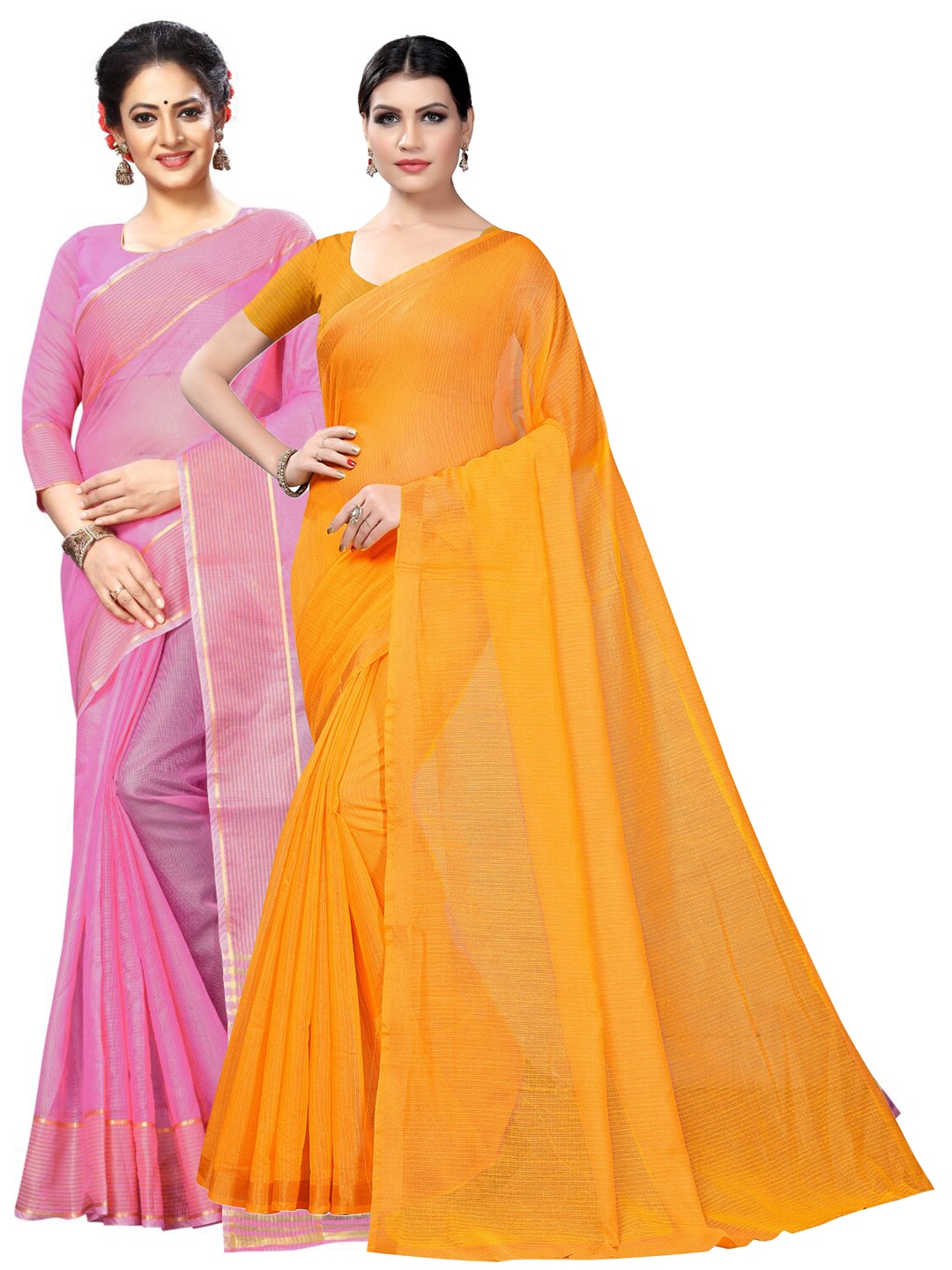 

SAADHVI Selection of 2 Ilkal Saree, Mustard