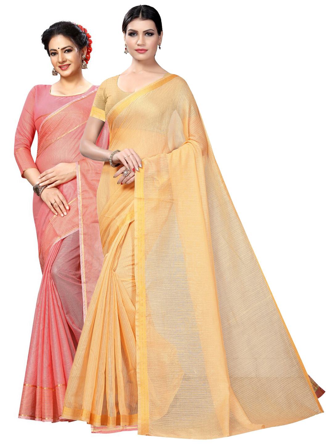 

SAADHVI Selection of 2 Ilkal Saree, Yellow
