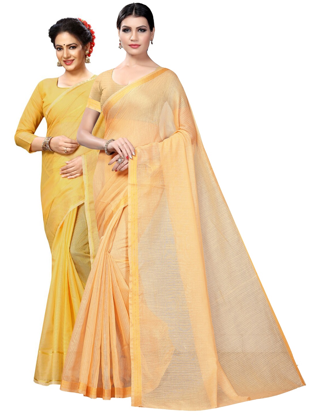 

SAADHVI Selection of 2 Ilkal Saree, Yellow