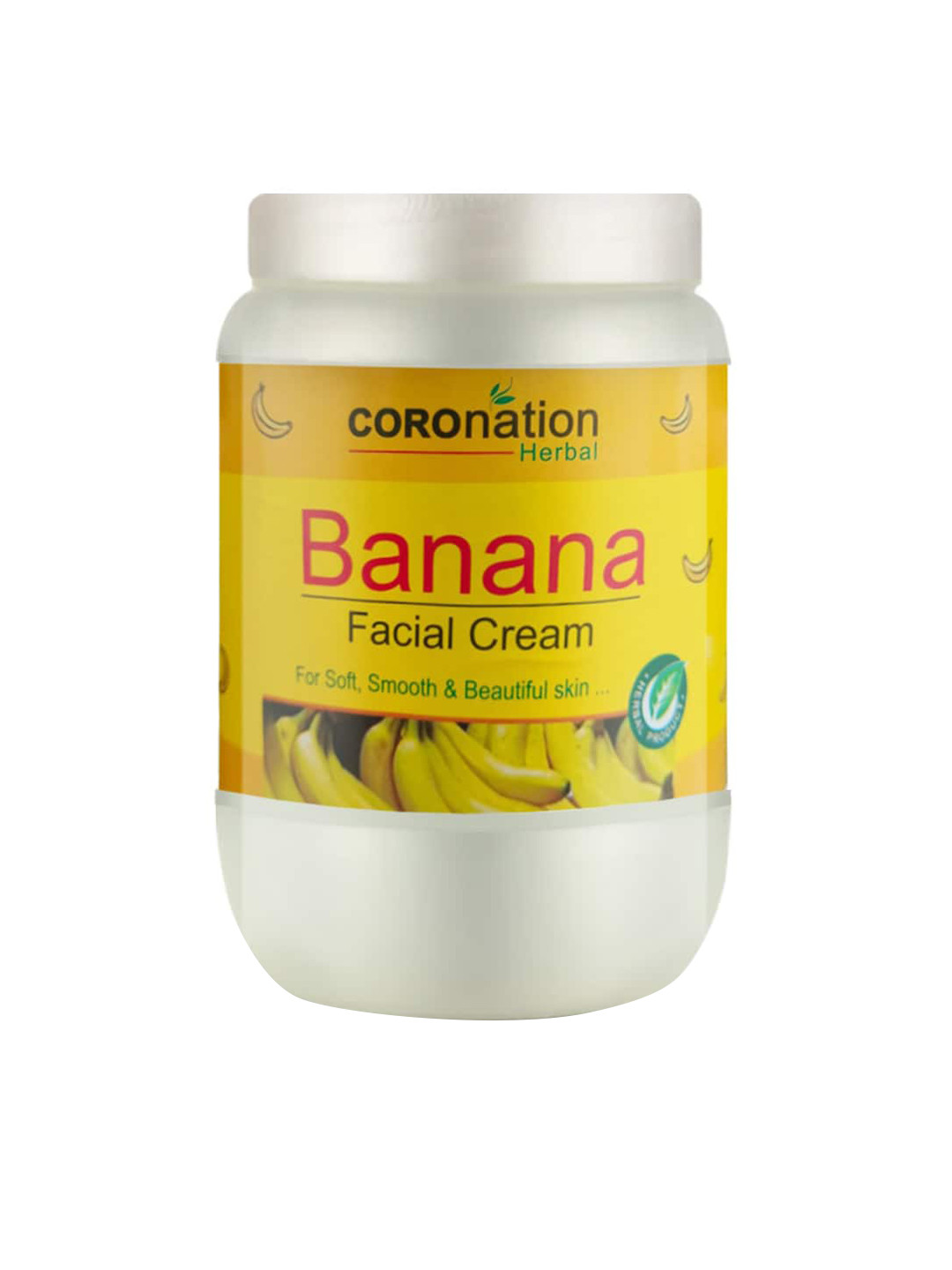 

COROnation Herbal Banana Facial Cream with Bee Wax & Wheat Germ Oil - 750 ml, Yellow