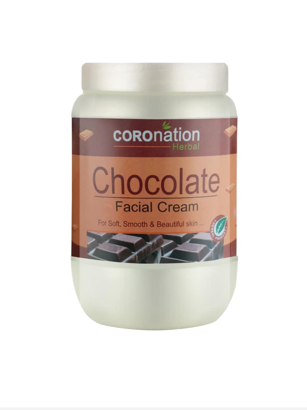 

COROnation Herbal Chocolate Facial Cream with Bee Wax & Wheat Germ Oil -750 ml, Brown