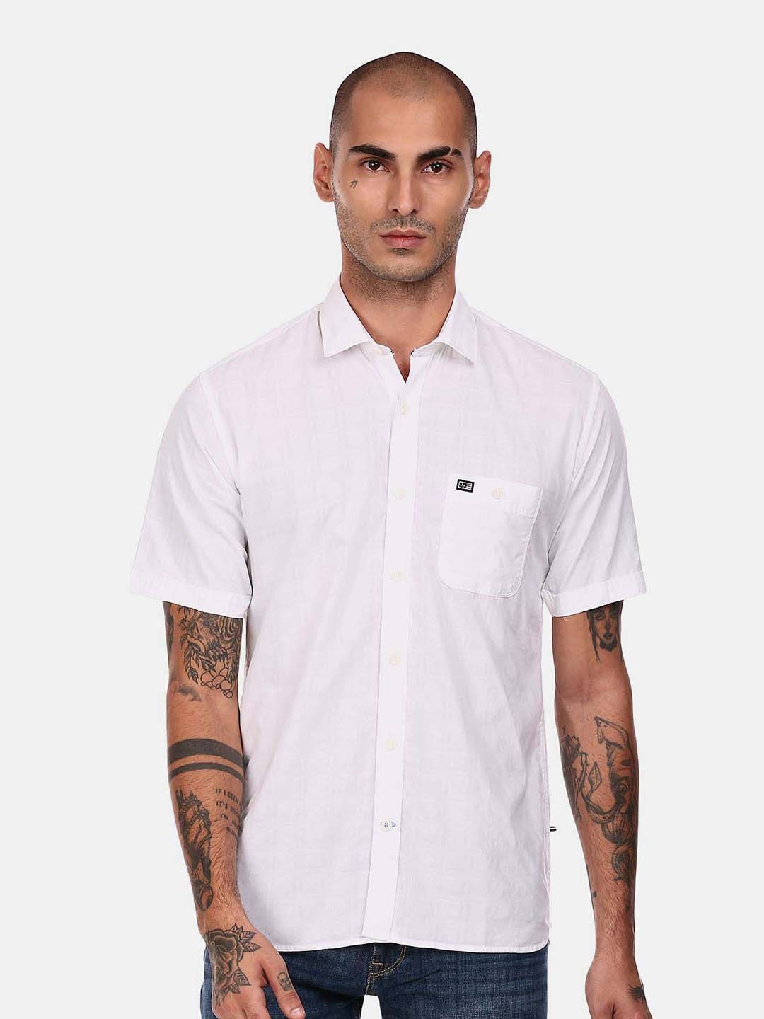 

Arrow Sport Men Pure Cotton Casual Shirt, White