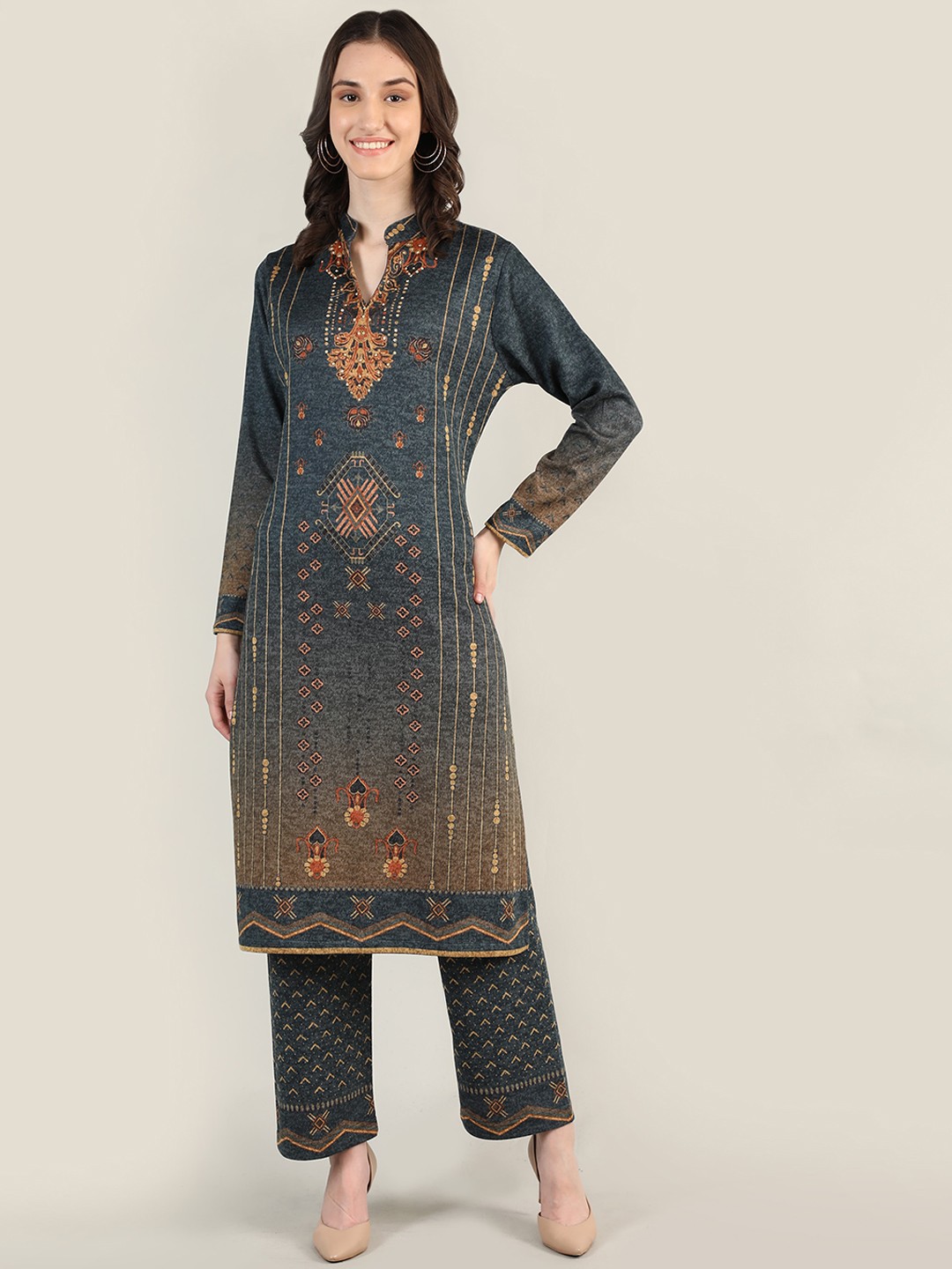 

MIKHAD Women Blue Kurta with Trousers