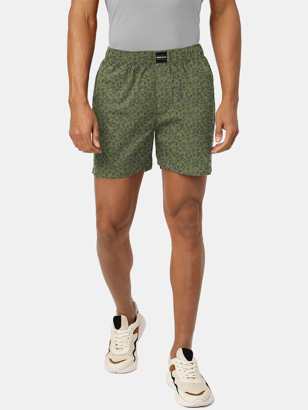 

FREECULTR Men Printed Boxer FC-PT-BXR-BR-ABG-01, Green