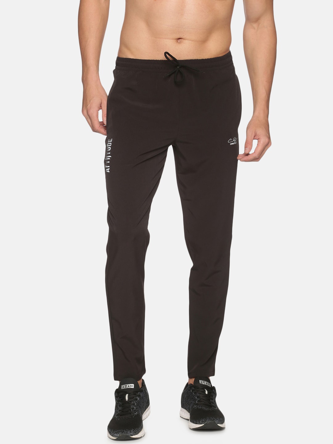 

ATTIITUDE Men Slim Fit Dry Fit Sports Track Pants, Coffee brown