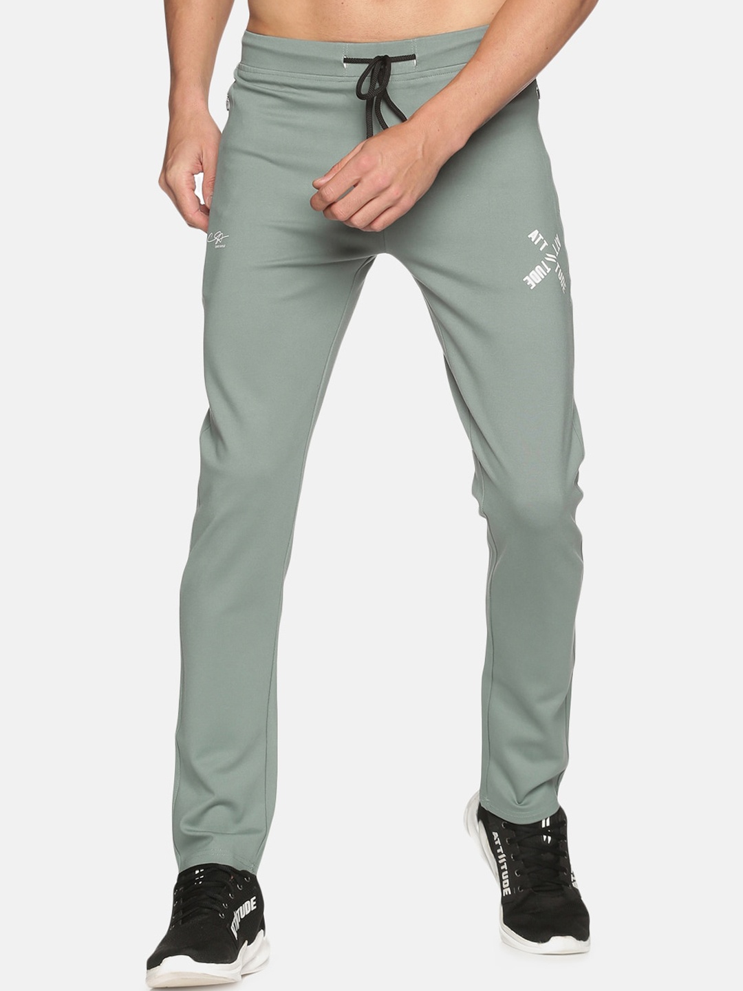 

ATTIITUDE Men Slim Fit Dry Fit Sports Track Pants, Green