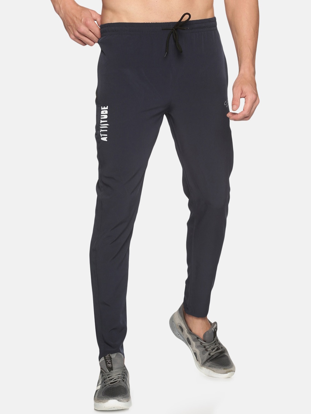 

ATTIITUDE Men Slim Fit Track Pants, Navy blue