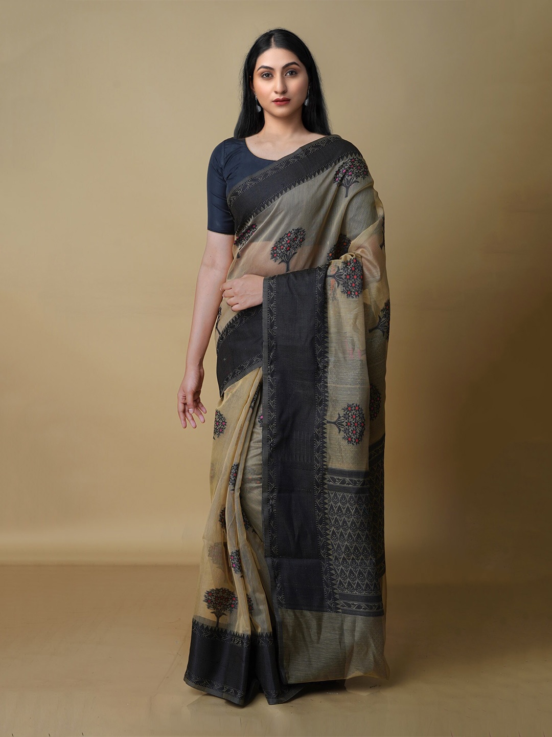 

Unnati Silks Woven Design Banarasi Saree, Brown