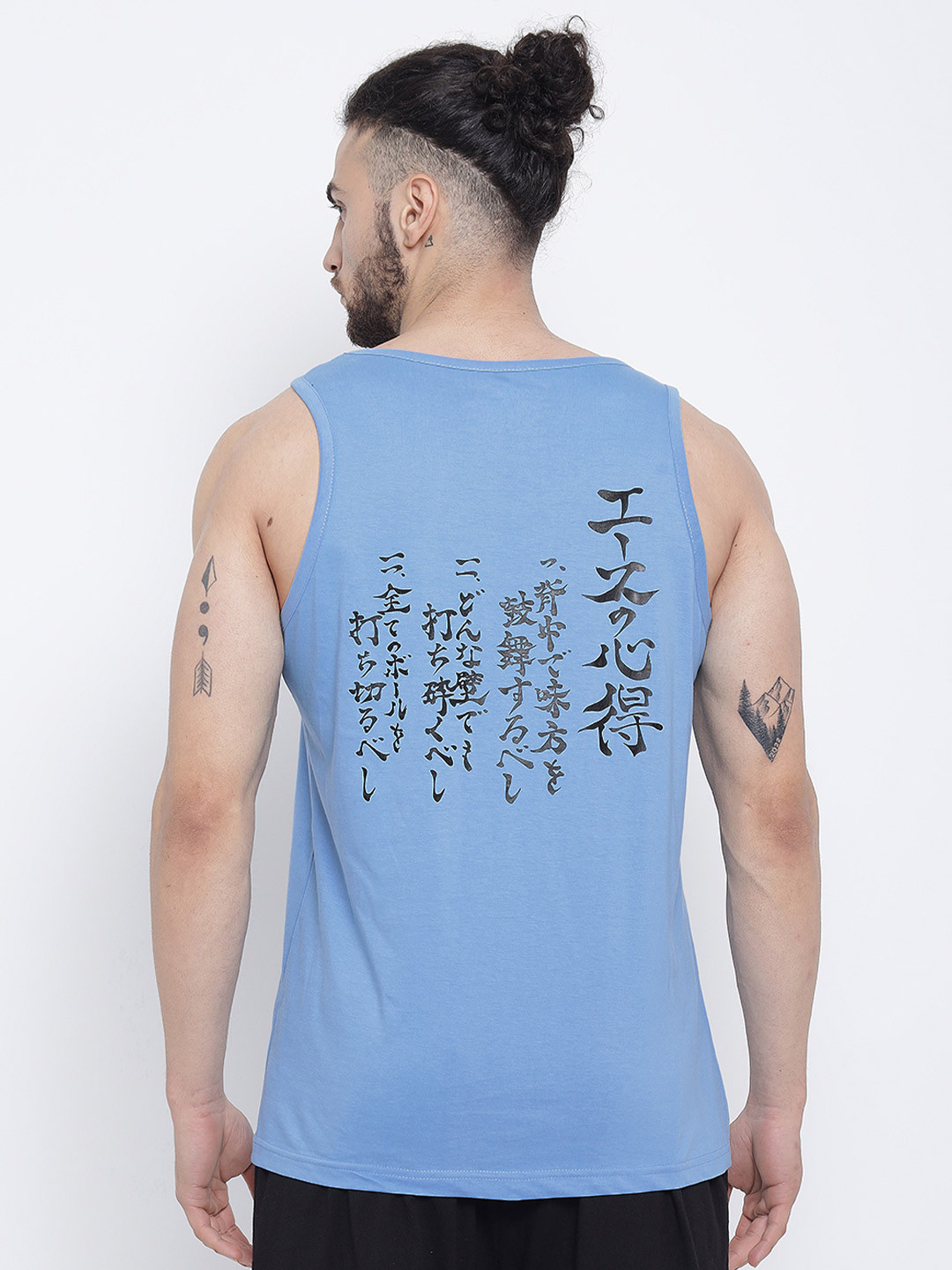 

COMICSENSE Anime Printed Haikyuu Pure Cotton Tank Top Vest, Turquoise blue