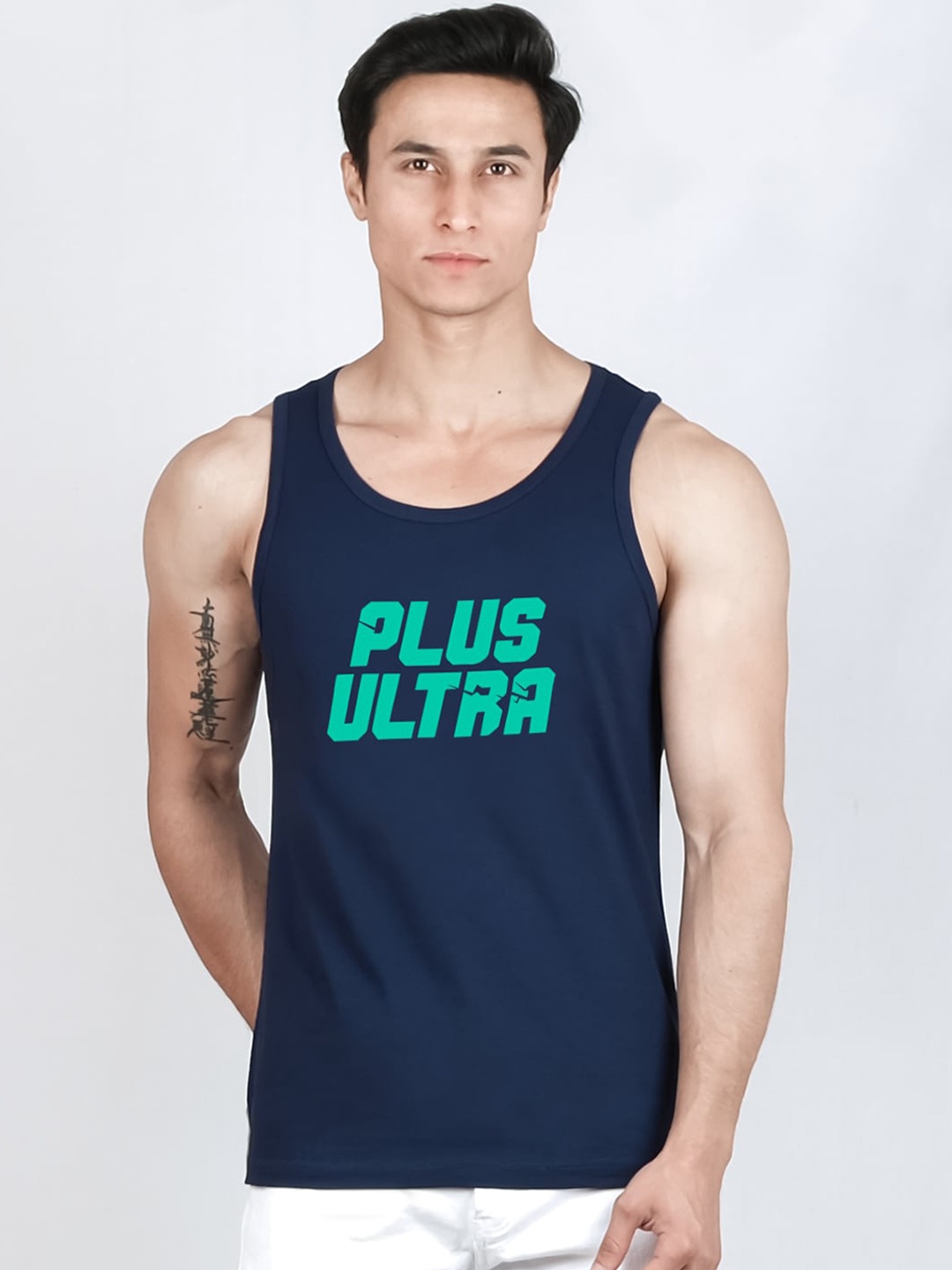 

COMICSENSE Anime Printed Pure Cotton Tank Top Vest, Blue