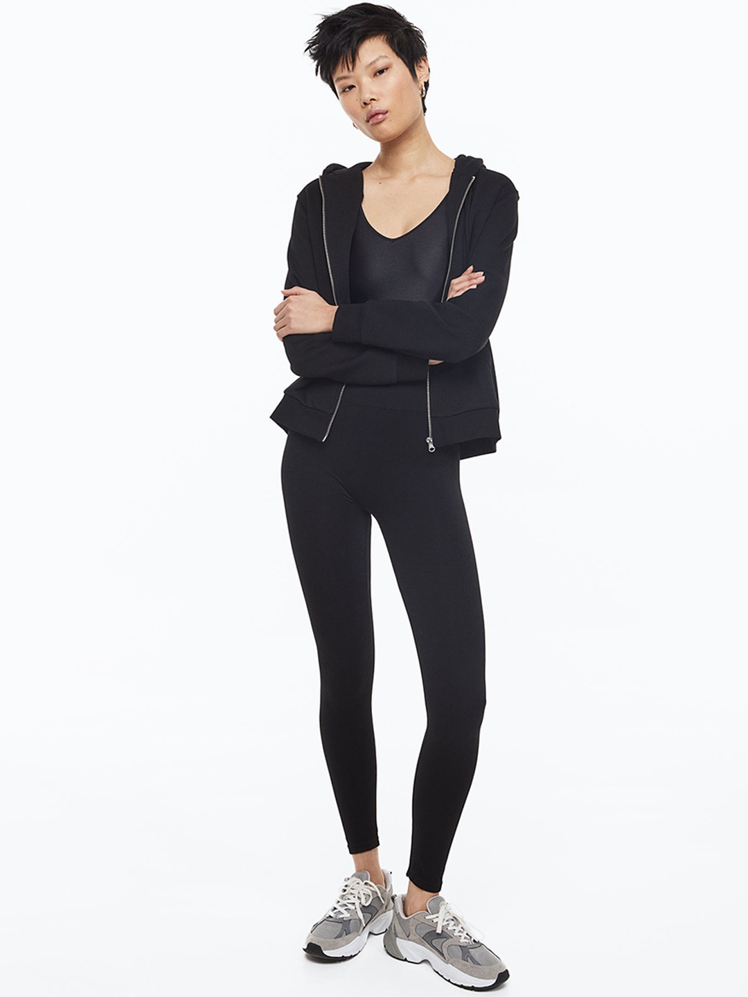 

H&M Women Seamless Leggings, Black