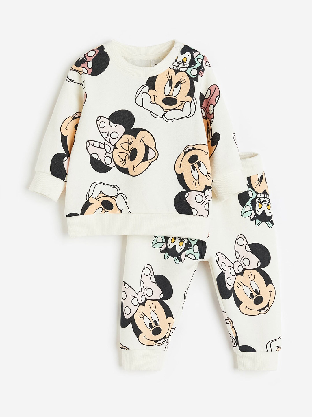 

H&M Girls 2-Piece Sweatshirt Set, Off white
