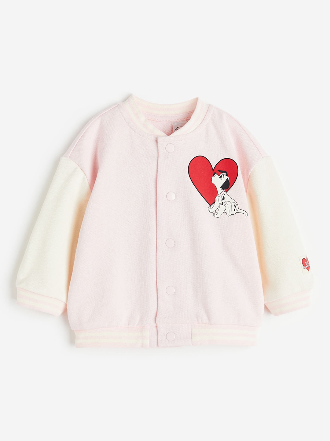 

H&M Girls Printed Baseball Jacket, Pink