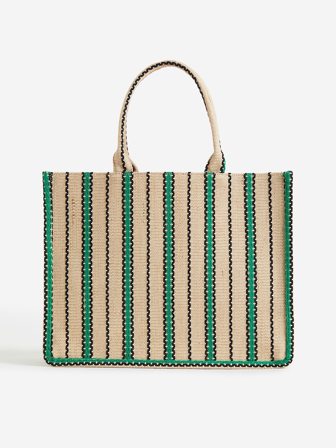 

H&M Jacquard-Weave Handbag, Beige