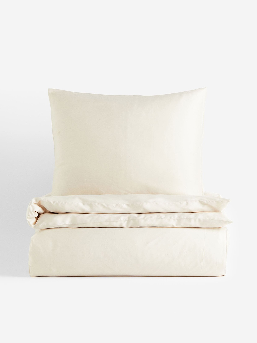 

H&M Beige Sateen Duvet Cover