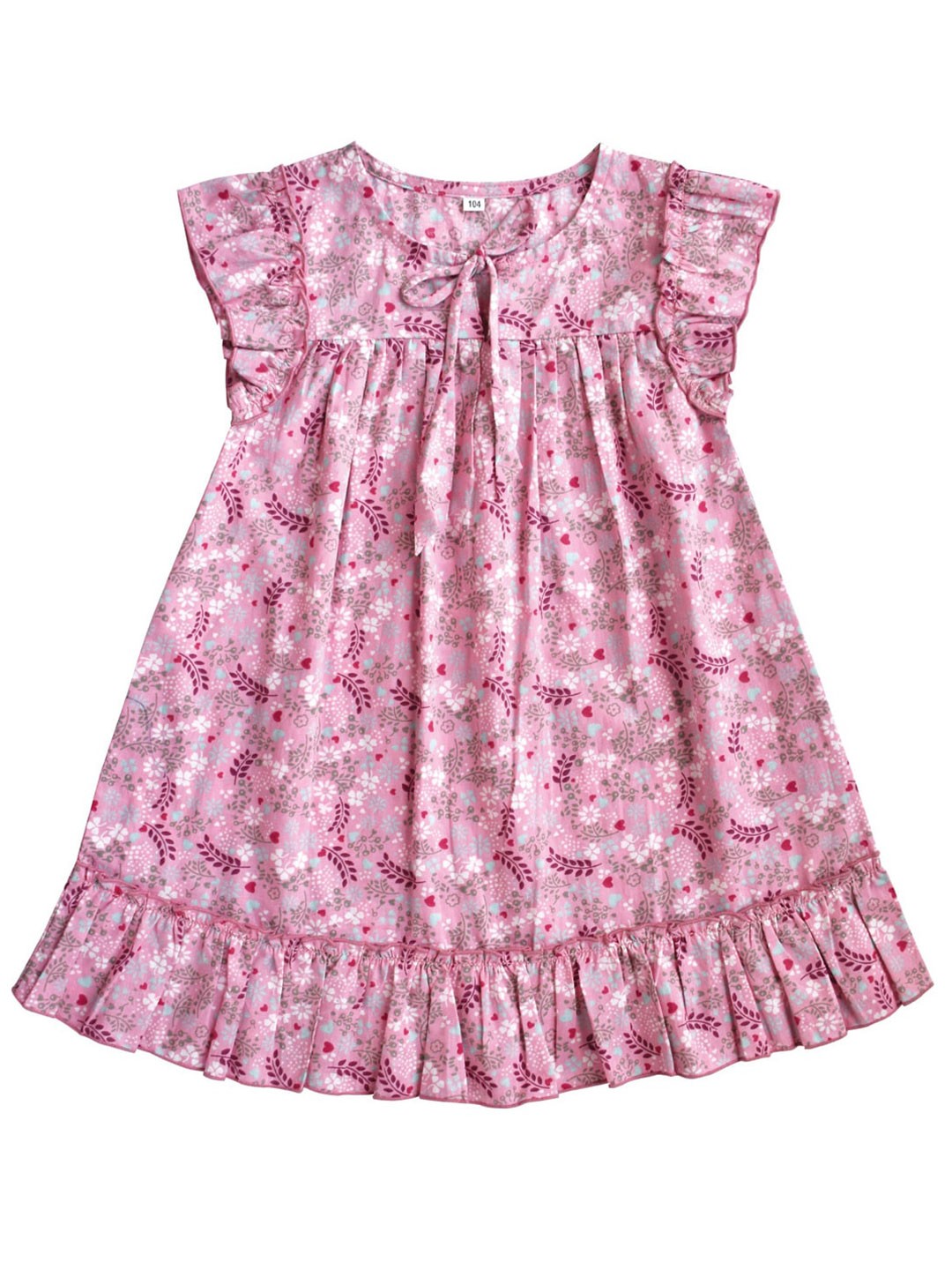 

milou Pink Floral A-Line Dress