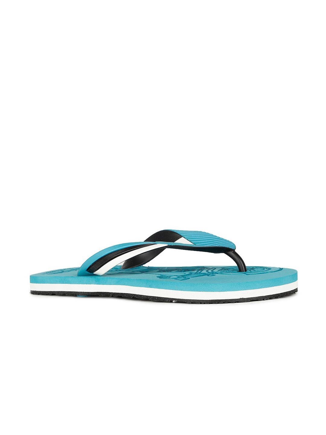 

Bata Men Printed Thong Flip-Flops, Turquoise blue