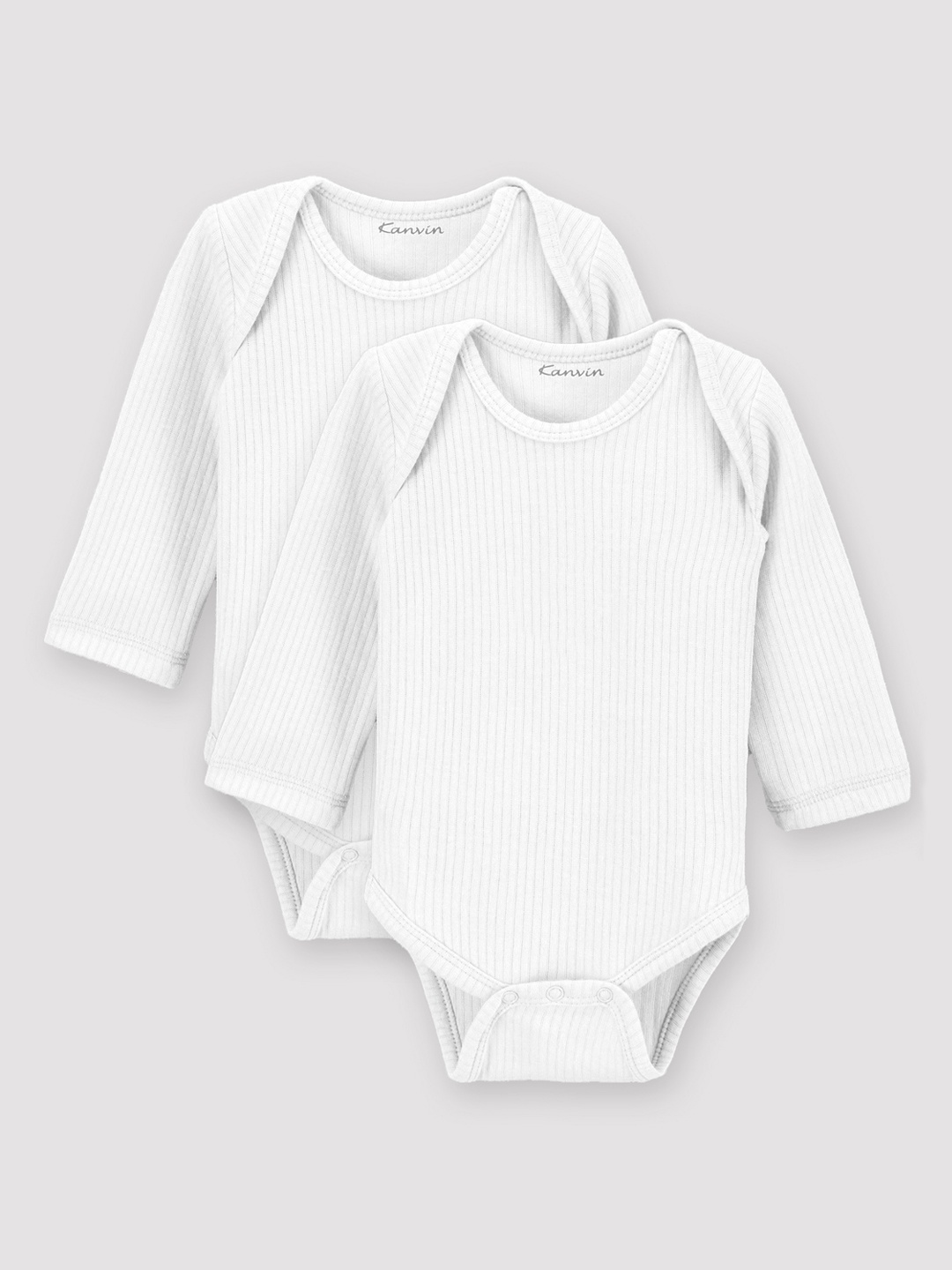 

Kanvin Infant Boys Pack Of 2 Thermal Bodysuits, White