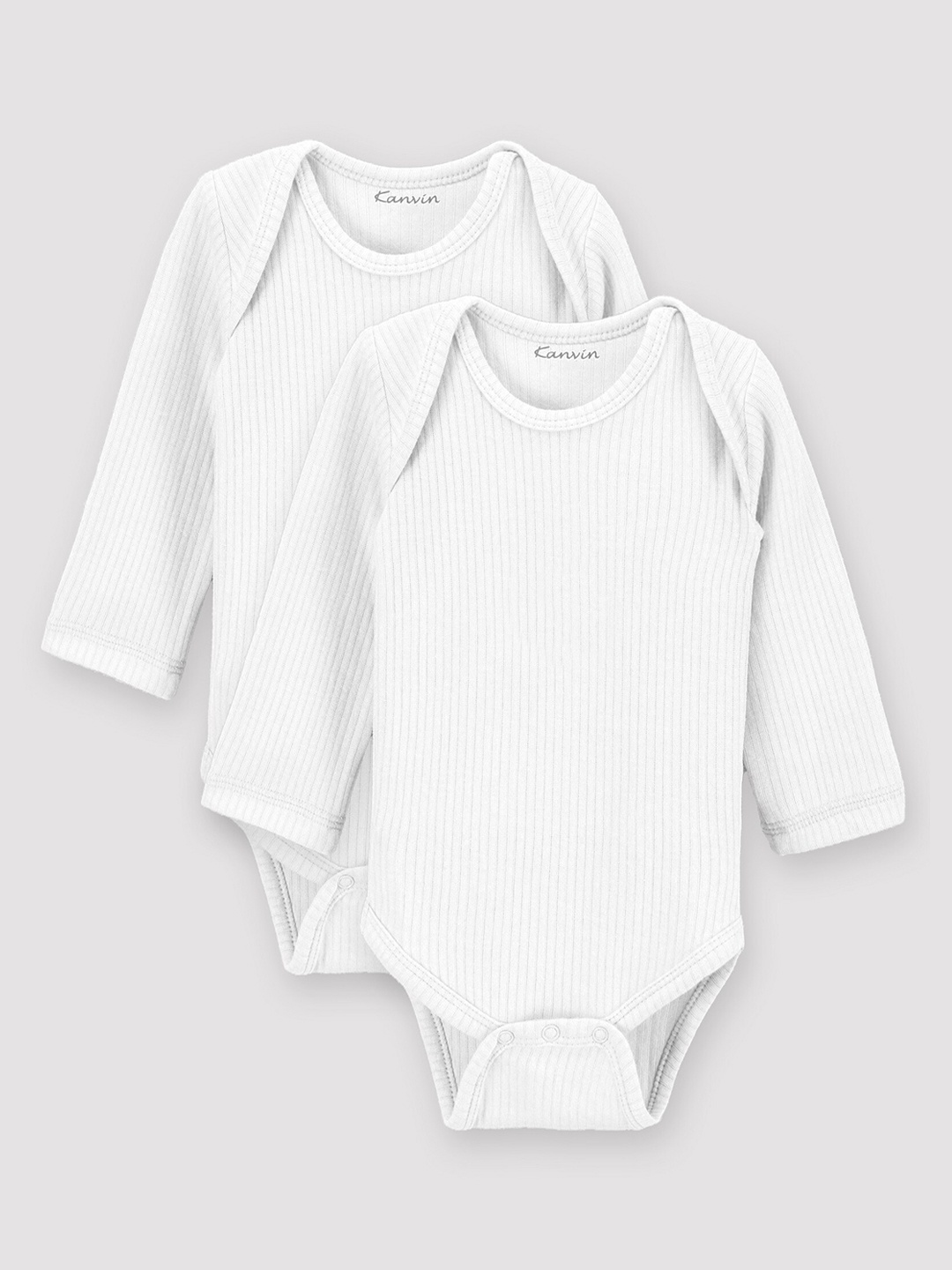 

Kanvin Infants Girls Set Of 2 Cotton Bodysuits, White